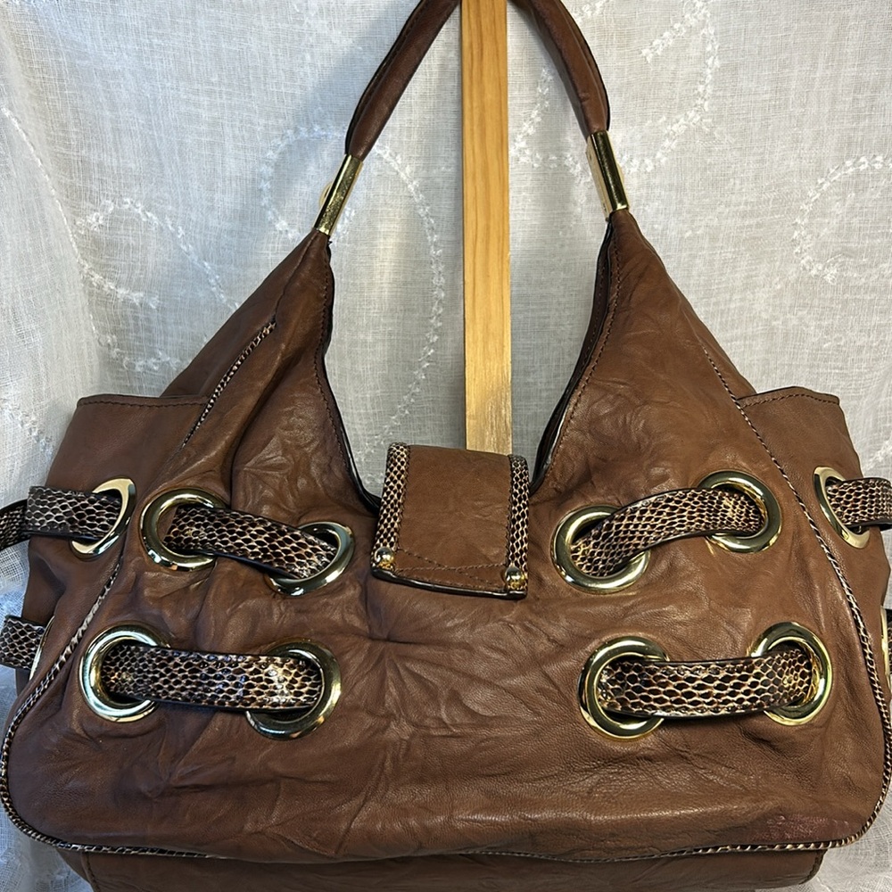 Jimmy Choo buttery soft glove leather with snake strap - Picture 7 of 16